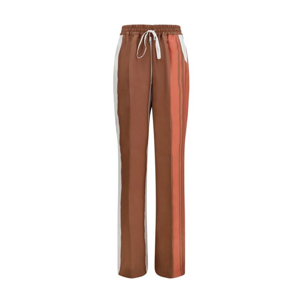 Kiton Women Striped Silk Pants